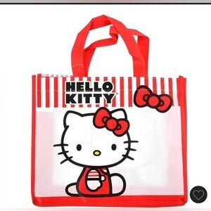 Hello Kitty Red and White Tote Bag NWT